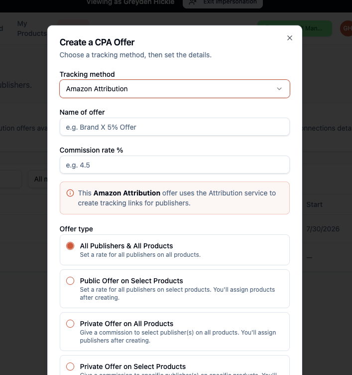 Set Bonus Offers to sell your products screenshot